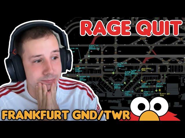 RAGE QUIT?! ZU BUSY?! Frankfurt Friday Fun auf Frankfurt Apron EDDF_C_GND und Tower EDDF_TWR #vatsim