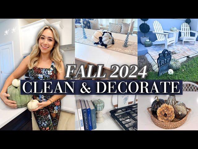 2024 FALL CLEAN + DECORATE WITH ME! Easy Fall Decorating Ideas and Fall Cleaning Ideas + Motivation!