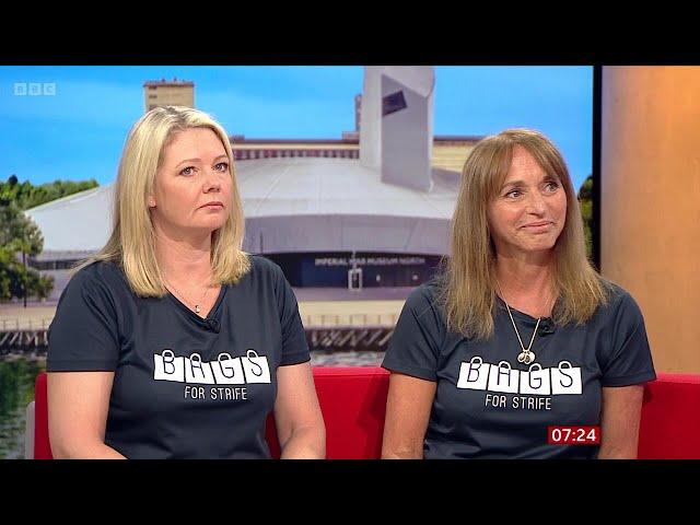 Angela Allen (Bags For Strife Founder), Judith Dugdale On BBC Breakfast [25.06.2024]