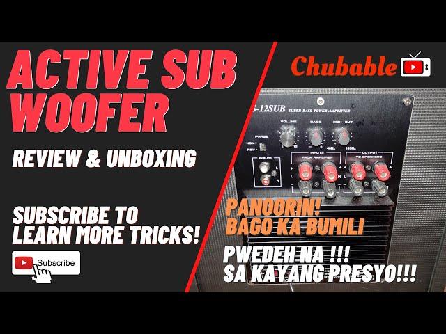 2023 Konzert KS-12SUB Review & Testing / Unboxing this 12-inch Active Videoke Subwoofer | Chubbable