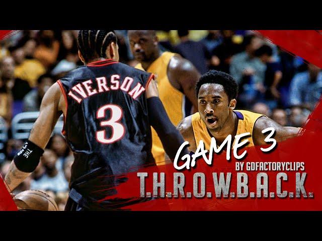 Throwback: Kobe Bryant 32 vs Allen Iverson 35 Duel Highlights (NBA Finals 2001 Game 3)