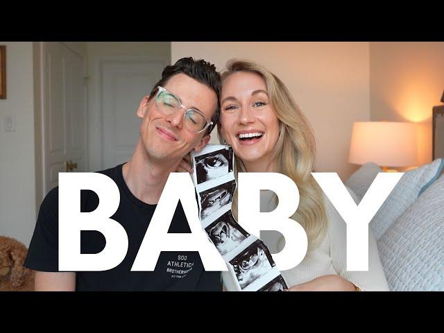 WE'RE HAVING A BABY!  Finding Out, Telling Our Friends + Family and First Scans