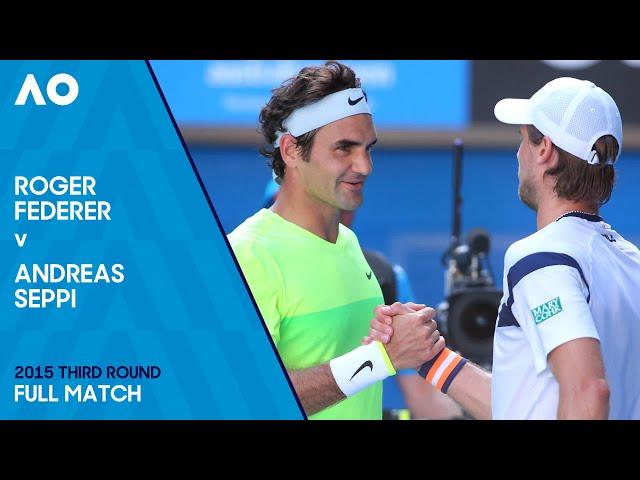 Roger Federer v Andreas Seppi Full Match | Australian Open 2015 Third Round