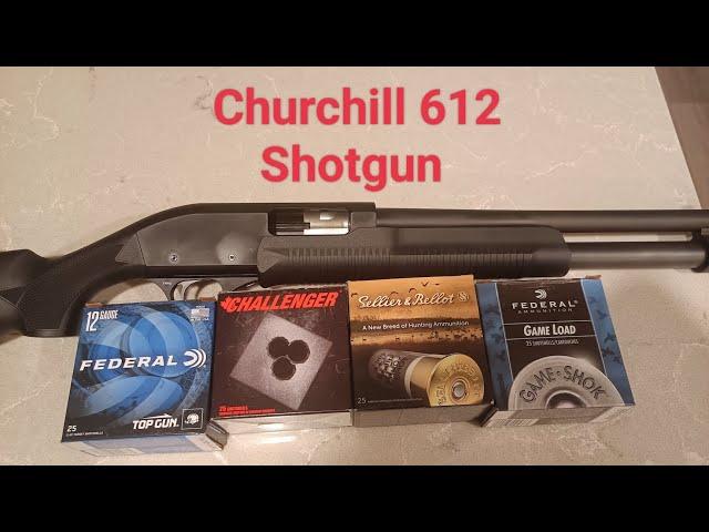 Akkar Churchill 612 Shotgun Performance Review. Slugs(25,50yds), Birdshot and Buckshot (17yds)
