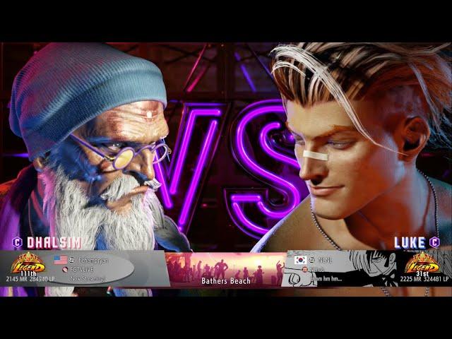 Fchampryan (Dhalsim) vs NLNL (Luke) Ranked Match Set (Street Fighter 6)