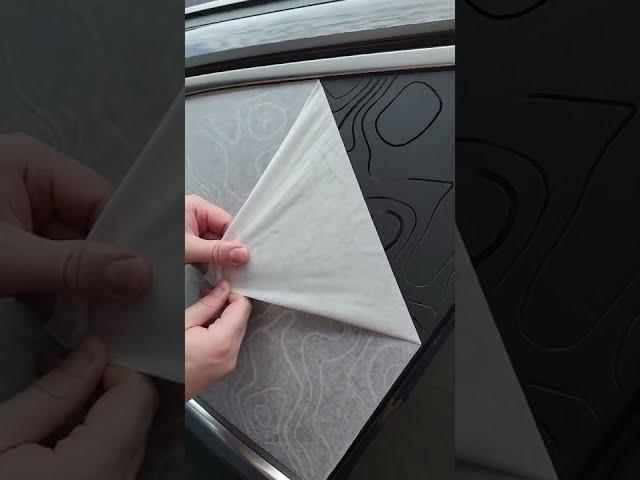 Satisfying Topographic Vinyl Decal Install