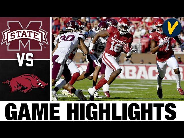 #17 Mississippi State vs Arkansas | College Football Highlights