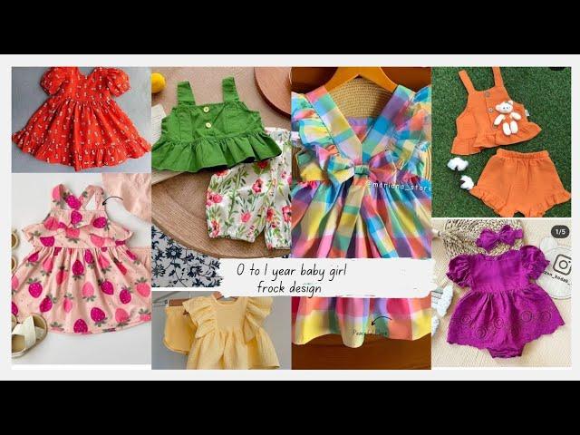 0 to 1 year baby girl dresses designs / kids girl shirts with shorts or pant / kids Summer dresses