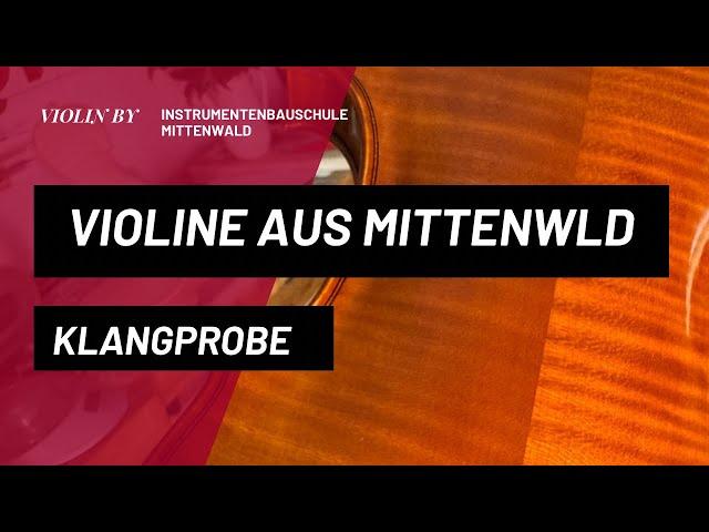 Violine „Instrumentenbauschule Mittenwald“