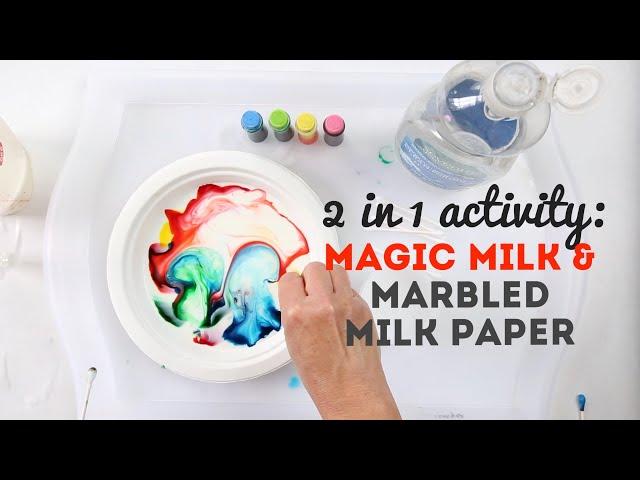 Try the Magic Milk Experiment & Turn it into Marbled Paper