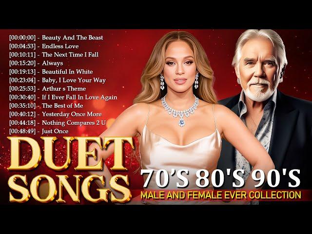 Top 100 Duet Love Songs of All Time  Best Romantic Love Songs 80s 90s  Kenny Rogers, Mariah Carey