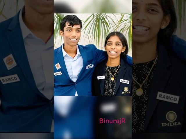 Grand master brother and sister #chess #vaishali #pragya #grandmaster #binurajr #binurajvlogs