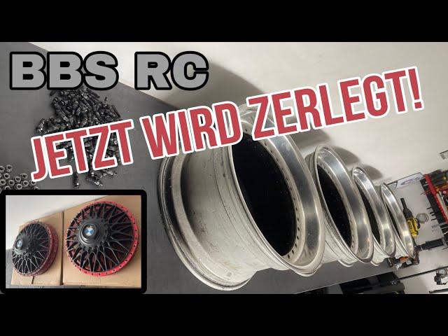 Sind diese Felgen noch zu retten | Zerlegen BBS RC 18 Zoll | Sterne Betten Schrauben RS Deckel