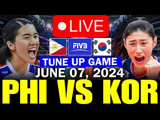 PHILIPPINES VS. SOUTH KOREA LIVE NOW -TUNE UP GAME | JUNE 07, 2024 | ALAS PILIPINAS #livenow