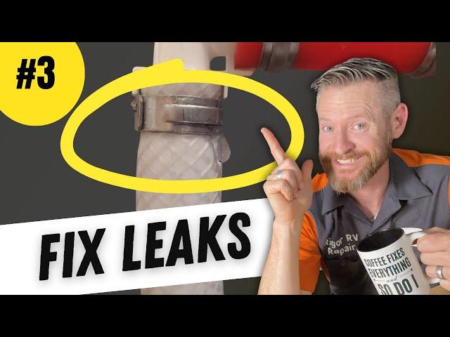 How to fix RV flexible tubing plumbing leaks - Tutorial (Part 3)