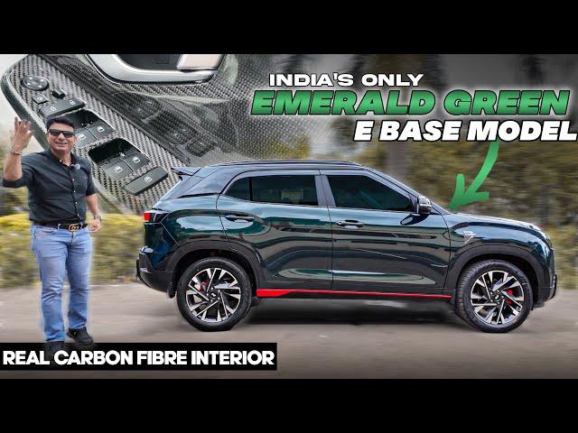 INDIA'S GRANDEST & ONLY CRETA E in EMERALD GREEN | REAL CARBON FIBRE INTERIOR | 7977662321