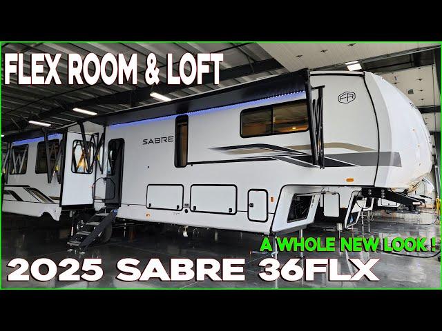 2025 Sabre 36FLX Flex Room with a Loft Fifth Wheel by Forestriver RV at Couchs RV Nation a RV Tour