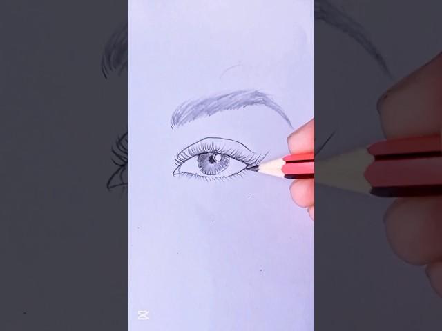 "Step-by-Step Eye Drawing" #sorts #eyes#viralshorts#pencildrawing#beginnerart#art@SandraCiresArt