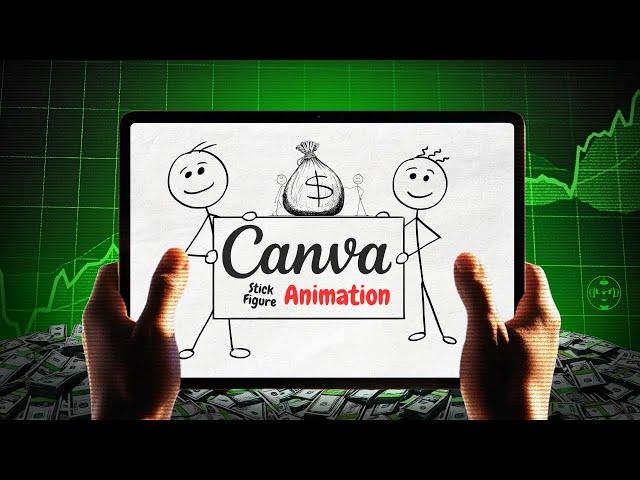 How To Make VIRAL Stick Figure Animations in Canva