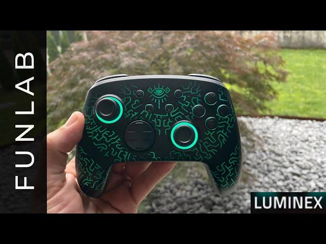 FUNLAB Luminex Controller with Charging Dock - The Ultimate Controller for Switch Gaming