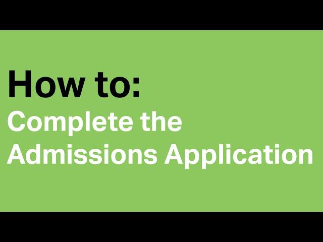 How to: Apply to UVU