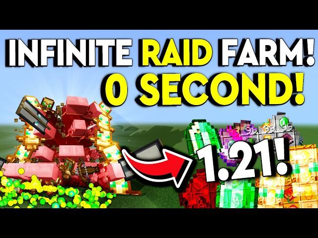 BEST RAID FARM 1.21 Minecraft Bedrock Tutorial - NEW! - MCPE/Xbox/PS/Switch/PC