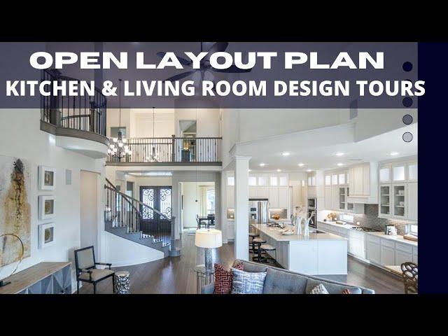 Open Layout Living Room and Kitchen Ideas | Open Concept Home Design & Decoration Ideas