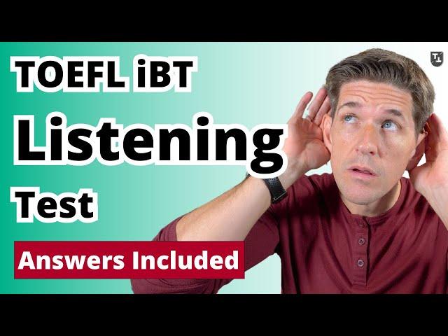 TOEFL iBT Listening Practice Test With Answers