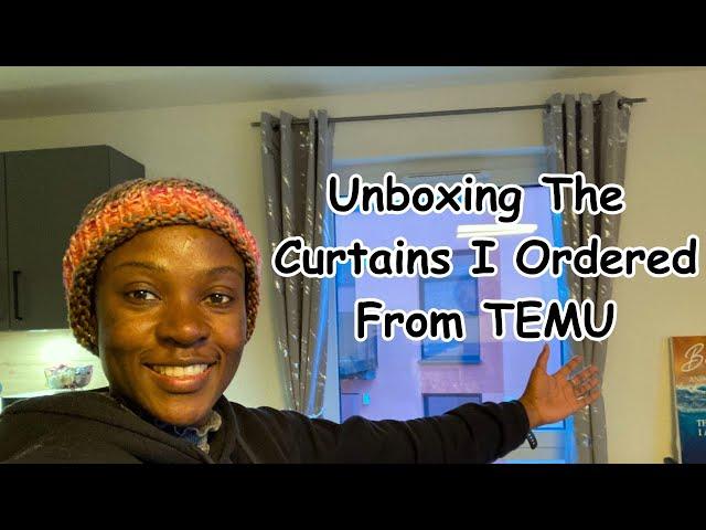 UNBOXING THE CURTAINS I ORDERED FROM TEMU | HOME DECOR | Angie Owoko