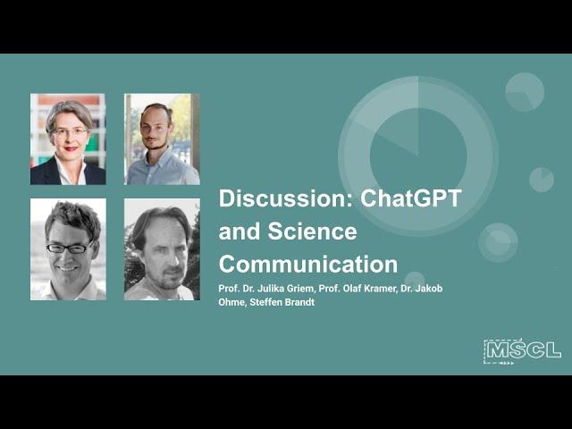 Discussion: ChatGPT and Science Communication