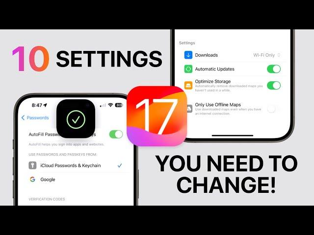 10 iOS 17 Settings You NEED To Change!
