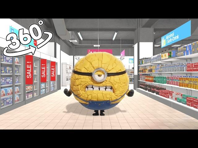 Mega Minions Jerry In Supermarket! 360˚ VR