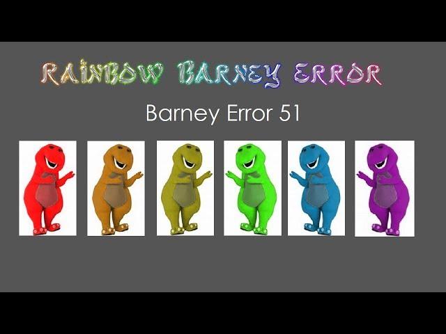 Rainbow Barney Error (Barney Error 51)