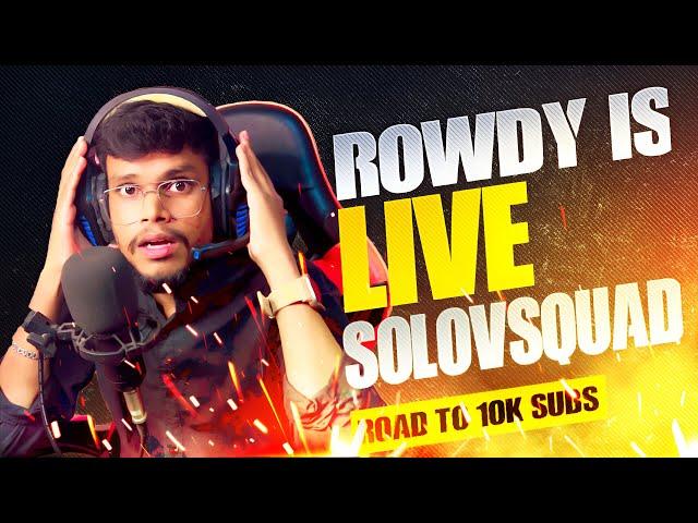 BGMI RowdyisLIVE - IPHONE 15 PLUS BGMI LIVE STREAM |  BGMI FULL LAGG | ROWDY ISLIVE BGMI