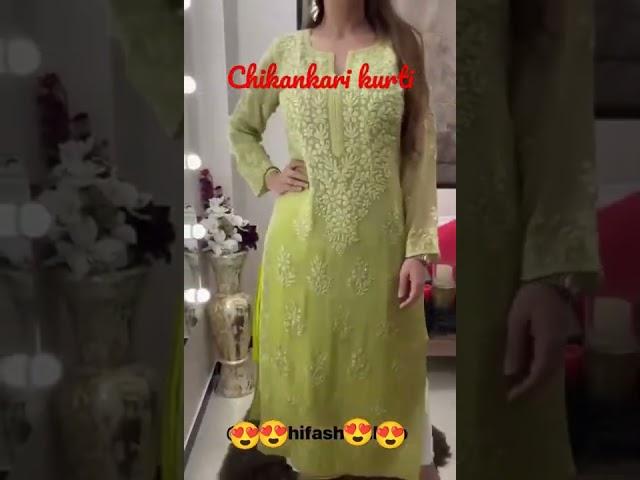 Chikankari kurti️#Meesho haul#shorts#plz subscribe my channel#poojasharmabhardwaj#viral