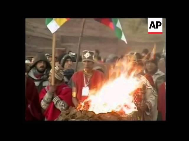 Indigenous in Bolivia celebrate Ayamara new year