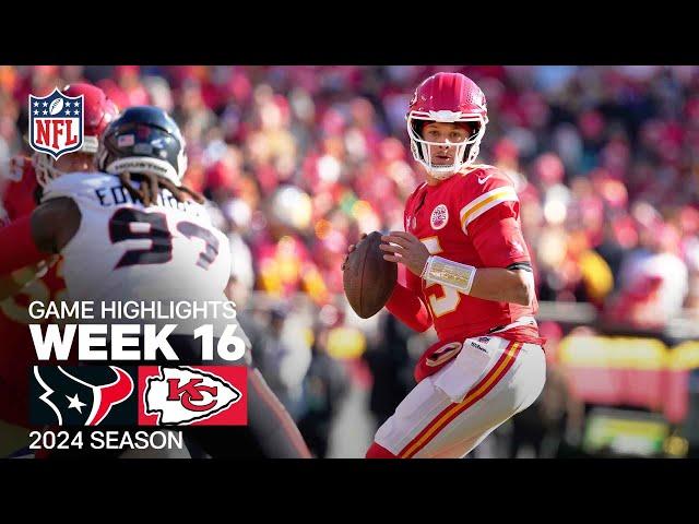 Houston Texans vs. Kansas City Chiefs | 2024 Week 16 Game Highlights