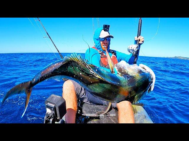 Offshore Kayak Fishing for MONSTER FISH on Pacific Coast of Panama