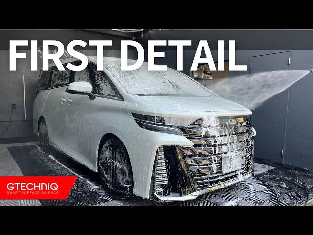 TOYOTA VELLFIRE FIRST DETAIL GTECHNIQ COATING INSTALL | CAR DETAIL | CAR WASH | ASMR |