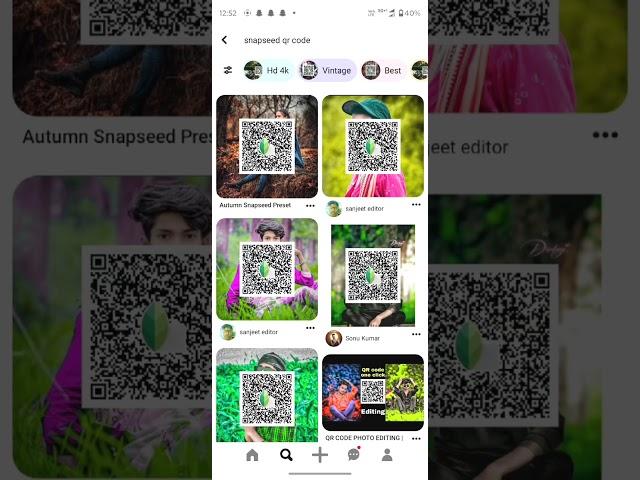 Snapseed qr code photo editing // Snapseed qr code photo editing kaise kare #qrcode