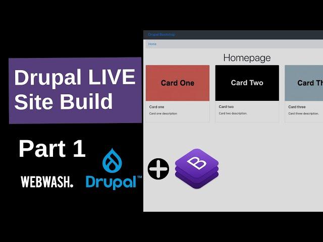 Drupal Live Site Build (Part 1) - Project Set Up, Bootstrap Card Component using Layout Builder