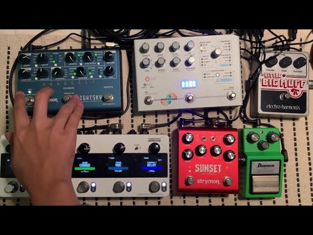 Ambient Guitar Loop 25#3 | Strymon Nightsky | Hologram Microcosm | TC PLETHORA X5 |