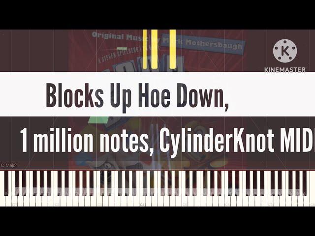 [Black Midi] Blocks Up Hoe Down, 1 million notes, CylinderKnot MIDIs.