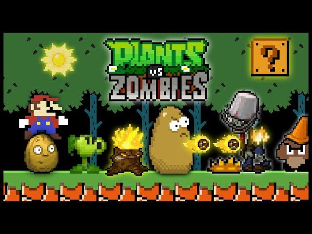 SUPER MARIO But it's Plants Vs. Zombies !! 