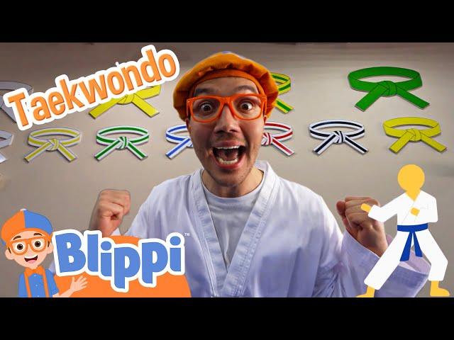 Blippi Learns Taekwondo for the First Time! | Blippi Educational Videos for Kids