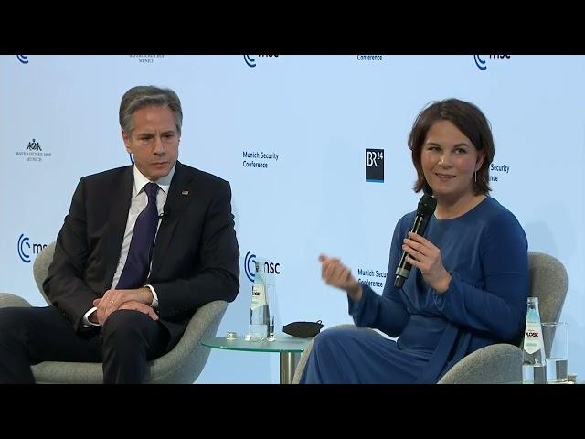 Secretary Blinken in a moderated discussion with German Foreign Minister Annalena Baerbock