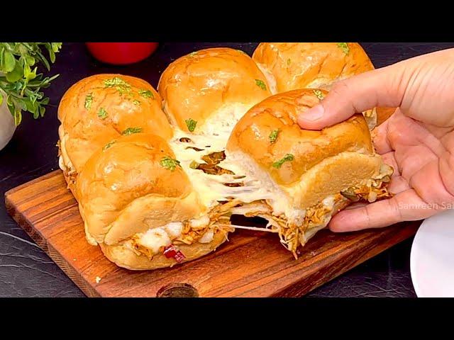 Chicken Cheese Sliders Recipe Without Oven | Chicken Sliders |