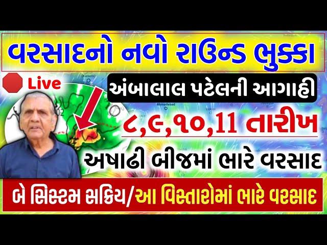 વાવાઝોડા સાથે વરસાદની આગાહી | Varsad ni Agahi | અંબાલાલ પટેલની આગાહી #heavyrain #weathertv #વરસાદ