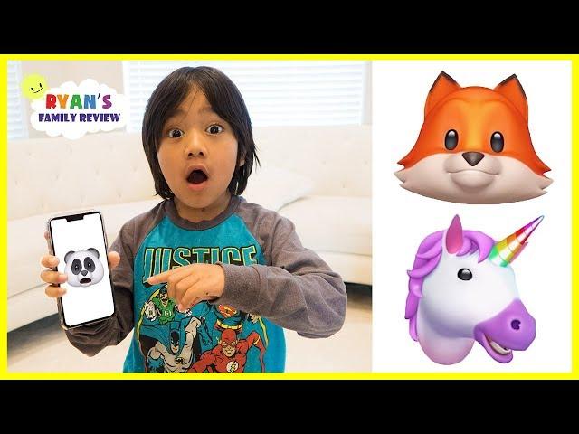 Funny Iphone X animojis with Ryan's Family Review