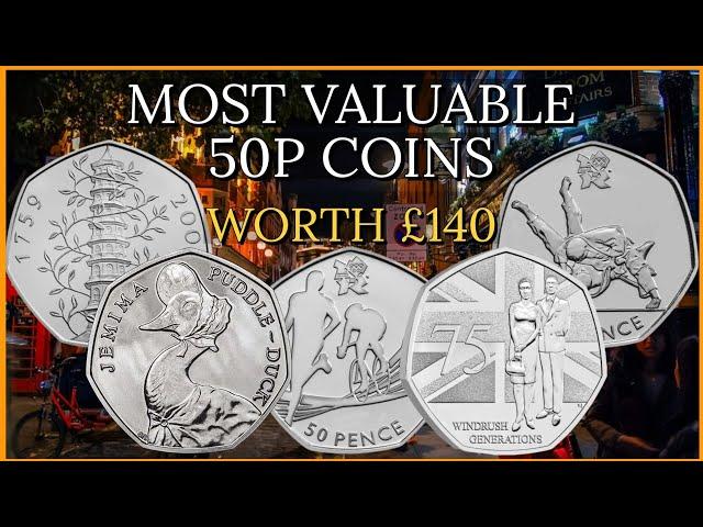 Top 5 Most Valuable and Rare 50p Coins! (UK Circulation) 2023